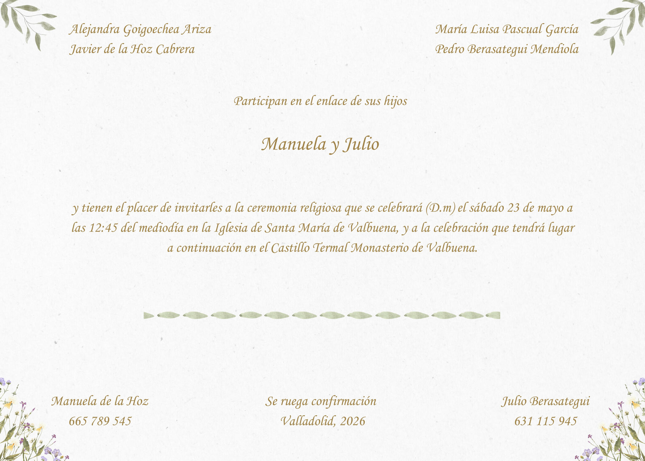 Boda de Paula y Javier